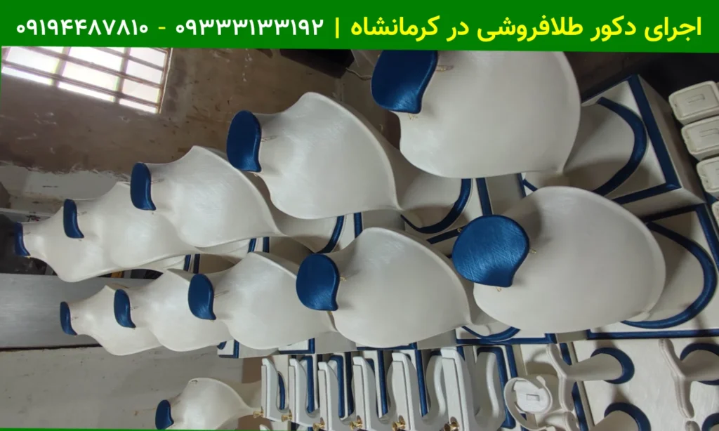 اجرای و طراحی دکور و ویترین طلافروشی در کرمانشاه